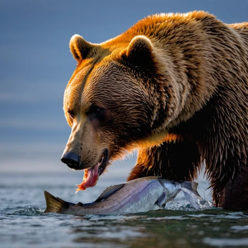 bear kamchatka,kodiak bear,nordic bear,wild salmon,ice bears,big-game fishing,steller sea lion,grizzlies,bear market,sockeye salmon,grizzly bear,brown bear,great bear,forage fish,aquatic mammal,fisherman,grizzly,seal hunting,arctic char,brown bears,Illustration,Japanese style,Japanese Style 13