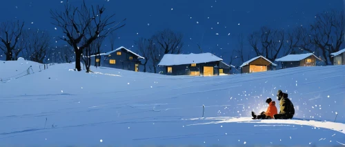 snow scene,christmas scene,christmas landscape,snow house,christmas snowy background,winter village,winter house,sleigh ride,night snow,carolers,sledding,modern christmas card,christmas night,night scene,winter background,warmth,nativity village,warm and cozy,the holiday of lights,midnight snow,Conceptual Art,Graffiti Art,Graffiti Art 05