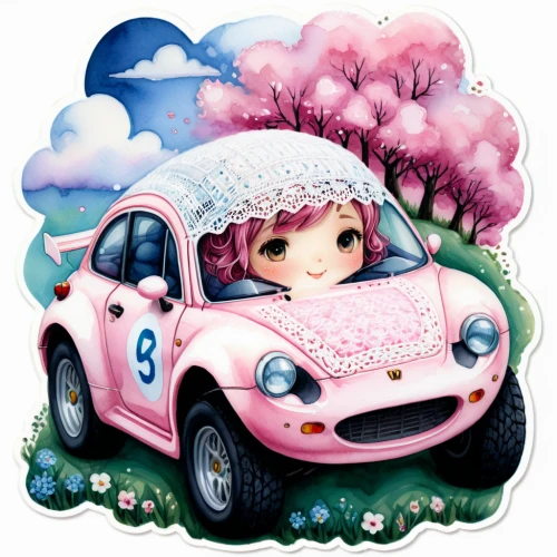 flower car,girl and car,pink car,girl in car,cartoon car,small car,ecosport,digiscrap,fiat 500,fiat500,cute cartoon character,fiat 518,volkswagen beetle,fiat 501,mini cooper,vw beetle,illustration of a car,cinquecento,car drawing,fiat 500 giardiniera,Illustration,Abstract Fantasy,Abstract Fantasy 11