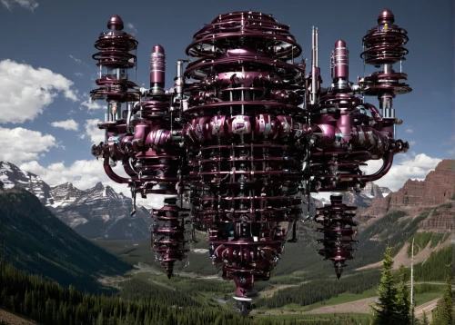 syringe house,drip castle,mandelbulb,solar cell base,fractals art,electric tower,wine rack,kinetic art,strange structure,percolator,vertical chess,fractal environment,cellular tower,fractal design,oil rig,fractalius,cyclocomputer,steampunk gears,steampunk,mountain settlement,Conceptual Art,Sci-Fi,Sci-Fi 09