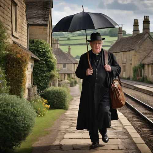 downton abbey,man with umbrella,brolly,bowler hat,mary poppins,holmes,the victorian era,overcoat,frock coat,hitchcock,stovepipe hat,sherlock holmes,great chalfield,steam railway,cordwainer,chimney sweeper,trilby,george russell,pork-pie hat,suffragette,Photography,General,Natural