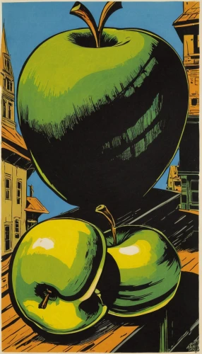 acorn squash,green apples,green tomatoe,still life with onions,warhol,andy warhol,green tangerine,green apple,still-life,green oranges,fruit bowl,green paprika,green bell peppers,cool pop art,summer squash,winter squash,decorative squashes,gourds,seedless,greed,Illustration,Black and White,Black and White 10