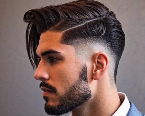 pompadour,mohawk hairstyle,pomade,asymmetric cut,rockabilly style,smooth hair,caesar cut,barber,semi-profile,stylograph,layered hair,hairstyle,male model,mohawk,rockabilly,hair shear,barberini,crew cut,full-profile,management of hair loss,Illustration,Realistic Fantasy,Realistic Fantasy 45