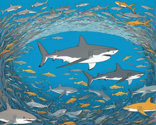 school of fish,shoal,aquaculture,dolphin background,sardines,aquarium inhabitants,aquarium,fish collage,sharks,sardine,forage fish,shark fin soup,atlantic bluefin tuna,fish in water,cetacea,tuna,oceanic dolphins,dolphin fish,fish supply,marine diversity,Illustration,Black and White,Black and White 20