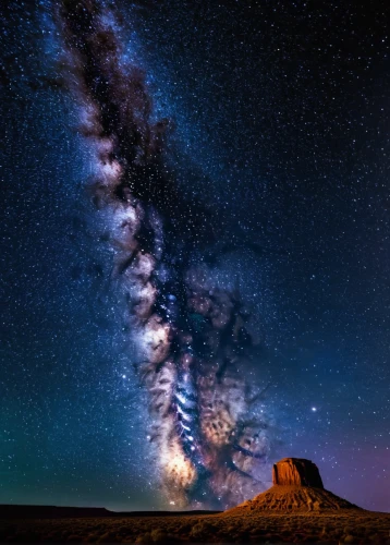 the milky way,milky way,astronomy,milkyway,galaxy collision,spiral galaxy,the night sky,perseid,cosmos,bar spiral galaxy,astronomical,night sky,astrophotography,devil's tower,cinder cone,horsheshoe bend,astronomer,planet alien sky,galaxy,starscape,Illustration,American Style,American Style 09