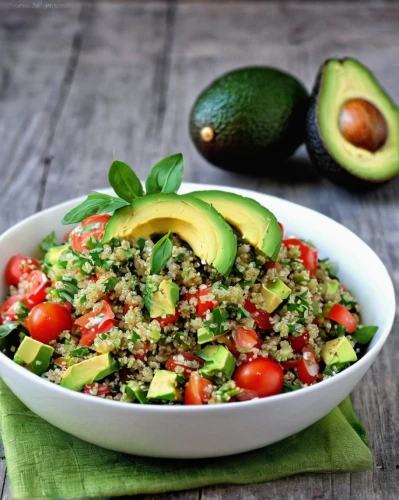 avocado salad,tabbouleh,freekeh,chimichurri,avacado,gremolata,avocado shrimp salad,pico de gallo,vegan nutrition,quinoa,mediterranean diet,ceviche ecuatoriano,avo,green salad,guacamole,latin american food,summer foods,israeli salad,healthy food,mediterranean cuisine,Illustration,Abstract Fantasy,Abstract Fantasy 07