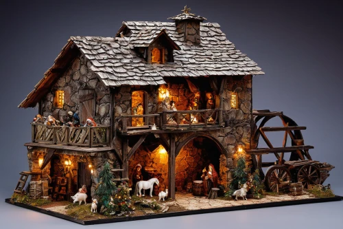miniature house,gingerbread house,fairy house,the gingerbread house,dolls houses,gingerbread houses,wooden birdhouse,nativity village,model house,thatched cottage,christmas crib figures,winter house,christmas village,christmas manger,crispy house,wood doghouse,wooden house,witch's house,log cabin,doll house,Illustration,American Style,American Style 06