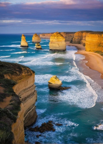 the twelve apostles,twelve apostles,great ocean road,south australia,new south wales,australia,coastal and oceanic landforms,cliffs ocean,normandy,sandstone rocks,three point arch,sea stack,seascapes,flamborough,landscapes beautiful,beautiful beaches,australia aud,coastal landscape,shipwreck beach,rock erosion,Art,Artistic Painting,Artistic Painting 07