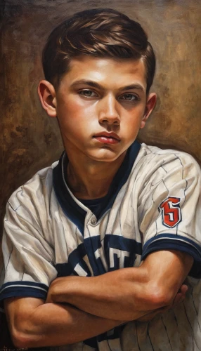 american baseball player,baseball player,baseball uniform,baseball drawing,mantle,david bates,sports collectible,baseball glove,leyland,little league,oil on canvas,child portrait,joe iurato,baseball coach,custom portrait,jackie robinson,young man,oil painting on canvas,jordan fields,george russell,Conceptual Art,Daily,Daily 34