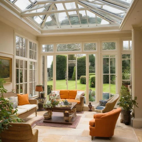 orangery,conservatory,roof lantern,sitting room,glass roof,bay window,dandelion hall,breakfast room,family room,vaulted ceiling,palm house,plantation shutters,the palm house,great room,gable field,luxury home interior,daylighting,big window,interiors,billiard room,Illustration,Abstract Fantasy,Abstract Fantasy 09