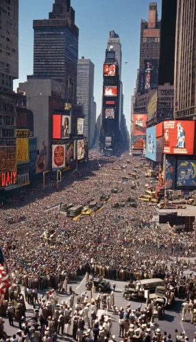 13 august 1961,time square,1965,1967,times square,40 years of the 20th century,the new year 2020,crowds,crowd of people,stock market collapse,1971,soccer world cup 1954,new year 2020,post-apocalypse,the 8th of march,trash land,new year's day,end of the world,new year's eve 2015,1973,Art,Classical Oil Painting,Classical Oil Painting 08