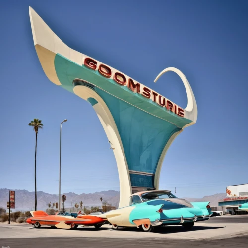 drive in restaurant,tail fins,retro diner,car hop,drive-in theater,car boutique,route 66,route66,car dealership,boomerang,retro automobile,bonneville,plymouth road runner,drive-in,60s,holiday motel,dolphinarium,dormobile,car dealer,retro vehicle,Illustration,Retro,Retro 12