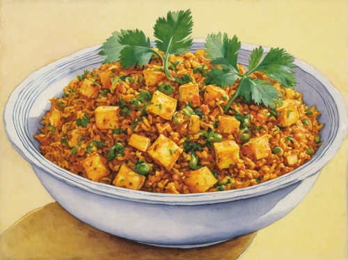 chana masala,wheatberry,khichdi,succotash,ribollita,étouffée,piccalilli,korma,maharashtrian cuisine,couscous,upma,saffron rice,kottu,arroz con gandules,carrot salad,yellow curry,burji kalifa,dal,spiced rice,caponata,Illustration,Black and White,Black and White 22