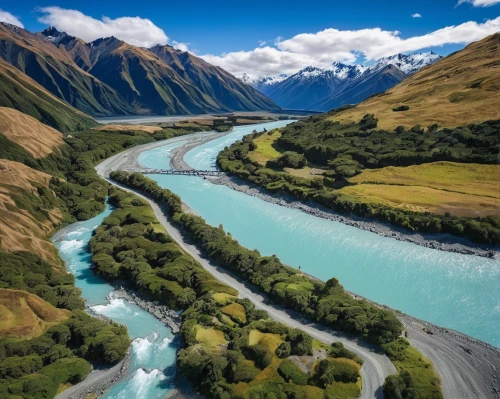 new zealand,south island,nz,braided river,mt cook,newzealand nzd,huka river,carretera austral,north island,patagonia,taranaki,lower engadine,tekapo,glacial landform,the pamir highway,talahi,mountain river,everest region,river landscape,aura river,Illustration,Paper based,Paper Based 04