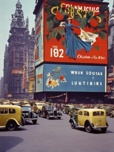 wenceslas square,1950s,illuminated advertising,advertising campaigns,billboard advertising,advertising banners,vintage 1950s,advertisement,advertising,twenties of the twentieth century,vintage advertisement,1952,time square,times square,city pigeons,advert,1940s,walt disney,old ads,1955 montclair,Photography,Fashion Photography,Fashion Photography 24