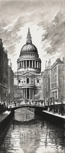 st pauls,royal albert hall,universal exhibition of paris,trafalgar square,capitole,saint george's hall,st paul's outside the walls,semper opera house,watercolor paris,st peter's square,saint isaac's cathedral,july 1888,capital building,pantheon,opera house,capitol,old stock exchange,1905,1906,saintpetersburg,Art,Artistic Painting,Artistic Painting 04