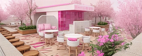 flower booth,garden design sydney,sakura trees,flower wall en,takato cherry blossoms,3d rendering,school design,japanese restaurant,ice cream shop,sakura tree,sakura flower,pink city,japanese sakura background,sakura blossom,sakura branch,landscape design sydney,render,harajuku,sakura flowers,flower shop,Interior Design,Kitchen,Modern,None