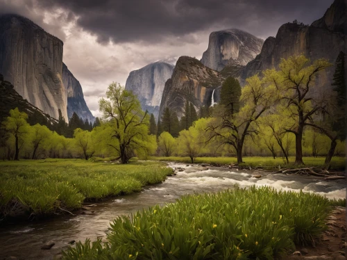 yosemite valley,yosemite park,salt meadow landscape,landscape photography,yosemite,green landscape,river landscape,nature landscape,landscapes beautiful,meadow landscape,yosemite national park,landscape nature,beautiful landscape,fantasy landscape,natural landscape,landscape background,karst landscape,green trees with water,mountain meadow,fallen giants valley,Photography,General,Cinematic