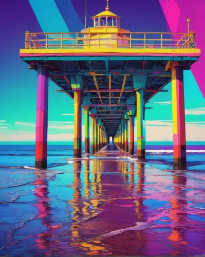 the pier,pier,santa monica pier,brighton pier,old pier,wooden pier,fishing pier,burned pier,boardwalk,blackpool,santa monica,seaside resort,seaside,princes pier,east pier,acid lake,saltburn,scripps pier,beachhouse,oil platform,Conceptual Art,Daily,Daily 21