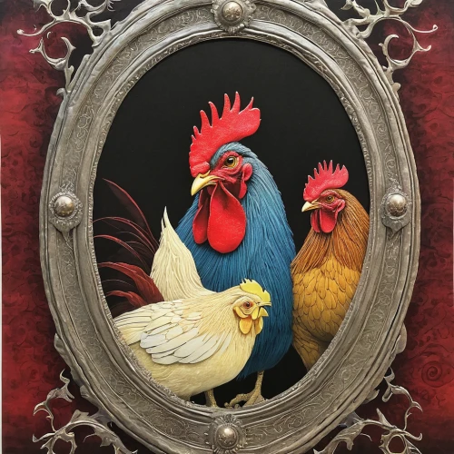 portrait of a hen,vintage rooster,cockerel,hen,chicken coop door,redcock,domestic chicken,the hen,the chicken,chicken 65,poultry,pullet,frame illustration,chickens,winter chickens,brakel hen,roosters,landfowl,bird frame,chicken run,Illustration,Abstract Fantasy,Abstract Fantasy 09