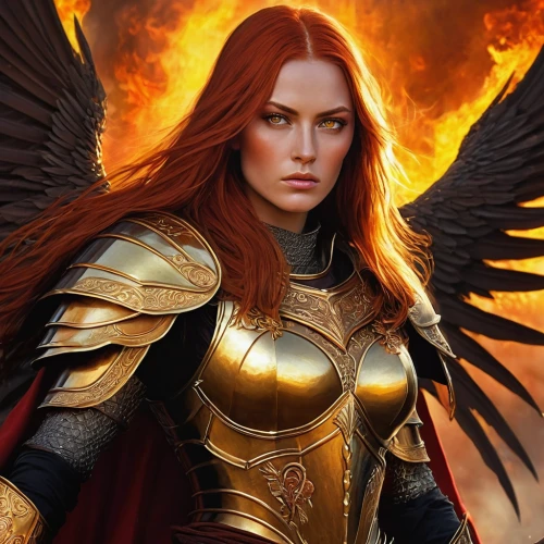 fire angel,archangel,the archangel,dark angel,angels of the apocalypse,heroic fantasy,phoenix,angelology,angel of death,female warrior,angel,black angel,fire siren,fantasy woman,fantasy art,uriel,fallen angel,business angel,goddess of justice,fiery,Illustration,Realistic Fantasy,Realistic Fantasy 03