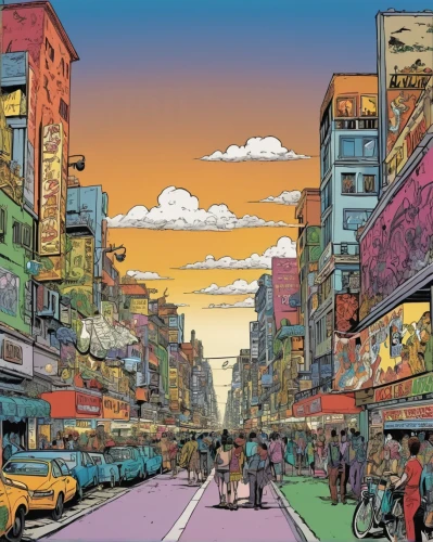 moc chau hill,colorful city,kowloon city,kowloon,namdaemun market,apgujeong,hong kong,background image,seoul,kathmandu,urbanization,tokyo city,taipei,wonder woman city,bangkok,city trans,kampala,smart city,nairobi,tokyo,Illustration,American Style,American Style 13