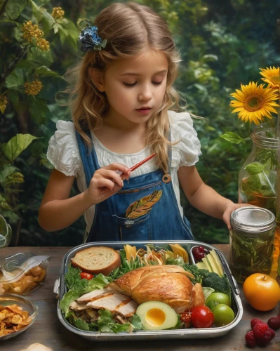 girl in the kitchen,children's background,vegan nutrition,food collage,food and cooking,means of nutrition,girl with bread-and-butter,diabetes with toddler,food presentation,thanksgiving background,nutrition,organic food,meal  ready-to-eat,nourishment,food preparation,food table,food spoilage,food styling,catering service bern,baby playing with food,Conceptual Art,Fantasy,Fantasy 05