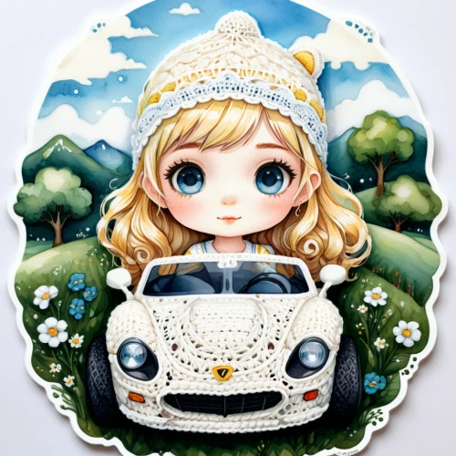 bridal car,girl and car,girl in car,fiat 500 giardiniera,wedding car,custom portrait,bonnet ornament,fairy tale character,beautiful bonnet,fiat500,fiat 500,fiat 501,fiat 518,suzuki swift,fairy tale icons,cinquecento,snow globe,car drawing,elsa,suzuki alto,Illustration,Abstract Fantasy,Abstract Fantasy 11