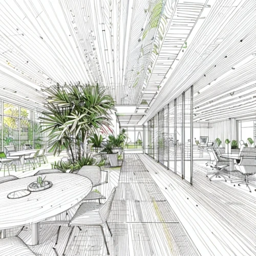 daylighting,modern office,archidaily,sky space concept,school design,breakfast room,working space,ufo interior,greenhouse,food court,offices,conference room,interior design,indoor,urban design,dining room,3d rendering,meeting room,creative office,winter garden,Design Sketch,Design Sketch,None