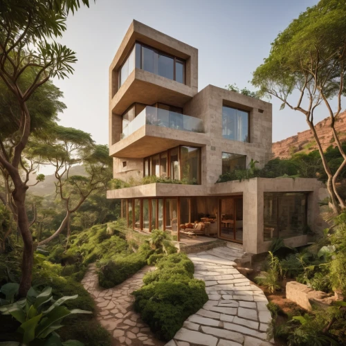 dunes house,modern house,modern architecture,cubic house,3d rendering,luxury home,beautiful home,landscape design sydney,luxury property,eco-construction,tropical house,house in the forest,cube house,house in mountains,timber house,house in the mountains,landscape designers sydney,holiday villa,garden design sydney,tree house,Photography,General,Cinematic