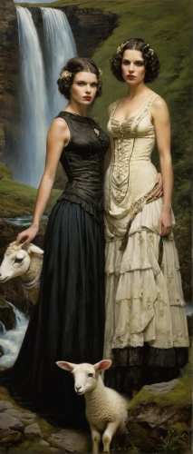 duck females,society finches,a pair of geese,gothic portrait,water birds,water fowl,bird couple,waterfowls,doves of peace,society finch,mourning swan,romantic portrait,geese,crying birds,oil painting on canvas,oil painting,larus,image manipulation,wedding photo,songbirds,Illustration,Realistic Fantasy,Realistic Fantasy 10