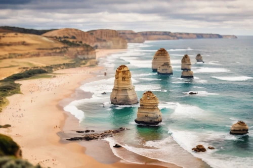 the twelve apostles,twelve apostles,great ocean road,south australia,new south wales,australia,coastal and oceanic landforms,australia aud,sydney australia,sea stack,sandstone rocks,cliffs ocean,seascapes,cliffs of etretat,new zealand,australian mist,landscapes beautiful,north island,beautiful beaches,coastal landscape,Unique,3D,Panoramic