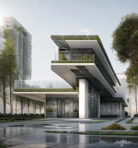 futuristic architecture,futuristic art museum,modern architecture,shenzhen vocational college,modern building,arq,archidaily,exposed concrete,residential tower,appartment building,chinese architecture,contemporary,hongdan center,zhengzhou,cubic house,glass facade,autostadt wolfsburg,3d rendering,asian architecture,residential building,Architecture,Villa Residence,Futurism,Futuristic Modernism 2