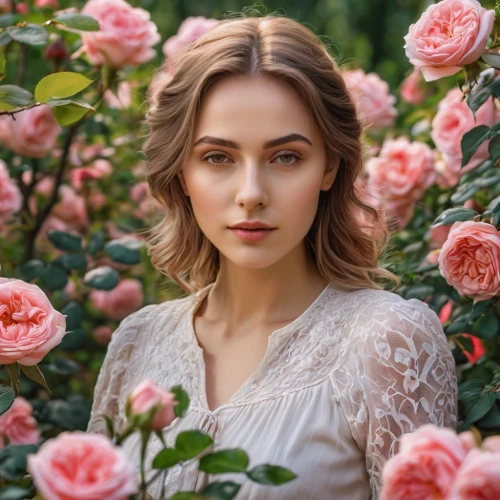 with roses,beautiful girl with flowers,girl in flowers,bella rosa,roses,peach rose,scent of roses,way of the roses,rose blossom,noble rose,woods' rose,floral,blooming roses,floral background,rose,rose garden,romantic look,noble roses,hedge rose,rosa,Photography,General,Natural