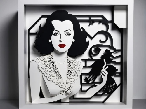hedy lamarr-hollywood,dita,art deco frame,hedy lamarr,vampira,art deco woman,cool pop art,dita von teese,frame illustration,pop art style,gold foil art deco frame,jane russell-female,art deco,framed paper,girl-in-pop-art,popart,ivy frame,paper art,effect pop art,fashion illustration,Unique,Paper Cuts,Paper Cuts 10