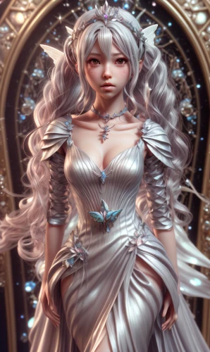 white rose snow queen,silver wedding,ice queen,bridal,bride,bridal veil,cinderella,fairy queen,the snow queen,fairy tale character,baroque angel,bridal clothing,suit of the snow maiden,fantasy portrait,bridal dress,celtic queen,rosa 'the fairy,celastrina,priestess,wedding dress