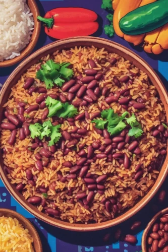 paella,spiced rice,arroz a la cubana,arroz con gandules,spanish rice,pakistani cuisine,fajita,saffron rice,chile and frijoles festival,kabsa,sindhi cuisine,chili con carne,masala,arroz a la valenciana,arroz con pollo,rajasthani cuisine,sri lankan cuisine,latin american food,basmati,costa rican cuisine,Unique,Pixel,Pixel 04