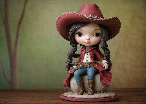 cowgirl,handmade doll,clay doll,countrygirl,doll figure,painter doll,collectible doll,female doll,cowboy bone,artist doll,dollhouse accessory,wooden doll,cloth doll,3d figure,figurine,cowgirls,miniature figure,doll paola reina,cowboy beans,wind-up toy,Illustration,Abstract Fantasy,Abstract Fantasy 06