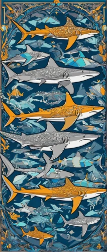 dolphin background,fish collage,sardines,nautical banner,sardine,forage fish,atlantic bluefin tuna,school of fish,oceanic dolphins,atlantic blue marlin,dolphin fish,tuna,swordfish,constellation swordfish,remora,ocean background,dolphins,fishes,bandana background,cetacea,Illustration,Vector,Vector 16