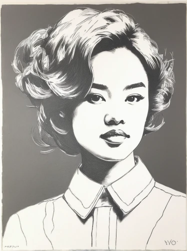 vietnamese woman,bjork,vintage drawing,marilyn,girl drawing,charcoal drawing,vintage asian,han thom,girl portrait,charcoal pencil,chalk drawing,bouffant,stencil,pencil art,audrey,graphite,japanese woman,girl with speech bubble,marilyn monroe,young girl,Art,Artistic Painting,Artistic Painting 22