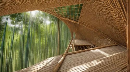 bamboo curtain,tree house hotel,bamboo forest,bamboo frame,canopy bed,bamboo plants,wooden sauna,wooden roof,eco hotel,bamboo,tree house,straw hut,timber house,japanese-style room,straw roofing,hawaii bamboo,treehouse,japanese architecture,hammock,wood structure,Common,Common,Natural