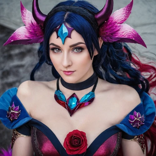 fae,violet head elf,cosplay image,evil fairy,mara,gara,fantasy woman,dark elf,elza,venera,ixia,cassiopeia,sorceress,cosplayer,queen of hearts,cosplay,widowmaker,widow flower,the enchantress,jester,Photography,Artistic Photography,Artistic Photography 13