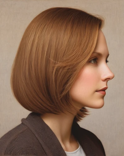 asymmetric cut,bob cut,the long-hair cutter,portrait of a girl,colorpoint shorthair,girl portrait,smooth hair,short blond hair,artist portrait,portrait background,woman portrait,romantic portrait,layered hair,head woman,lilian gish - female,hair shear,pixie-bob,semi-profile,custom portrait,portrait of a woman,Art,Artistic Painting,Artistic Painting 48