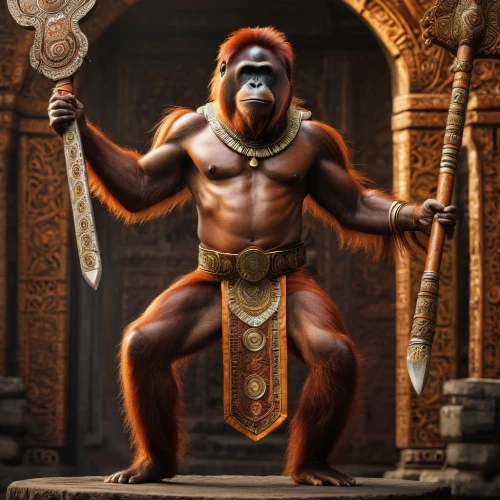 hanuman,orang utan,orangutan,barbarian,kong,ramayan,gorilla,ape,uakari,king kong,sadhus,primate,the monkey,war monkey,aborigine,ramayana,mandrill,tarzan,tribal chief,monkey soldier,Photography,General,Natural