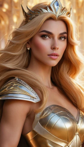 fantasy woman,wonderwoman,female warrior,goddess of justice,athena,golden crown,warrior woman,heroic fantasy,fantasy art,golden unicorn,wonder woman,zodiac sign libra,celtic woman,thracian,fantasy portrait,divine healing energy,breastplate,wonder woman city,gold crown,aphrodite,Photography,General,Natural