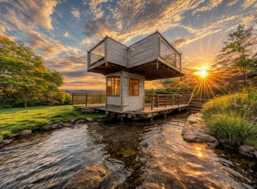 house by the water,cube stilt houses,stilt house,floating huts,summer cottage,inverted cottage,tree house hotel,summer house,stilt houses,cube house,houseboat,cubic house,small cabin,wooden sauna,house with lake,the cabin in the mountains,idyllic,boat house,beautiful home,house trailer,Common,Common,Natural