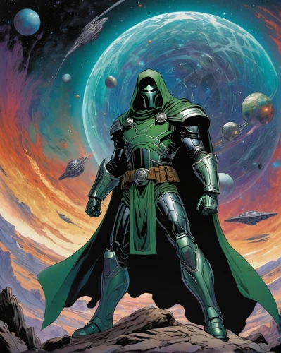 doctor doom,patrol,cleanup,green lantern,emperor of space,heroic fantasy,aaa,boba fett,hooded man,spawn,magneto-optical disk,god of thunder,wall,iron mask hero,shredder,caerula,green goblin,loki,dodge warlock,argus,Conceptual Art,Fantasy,Fantasy 08