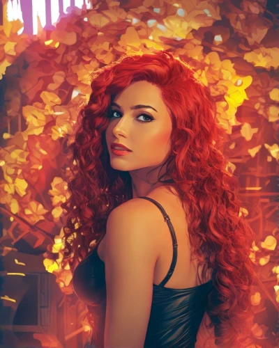 clary,redhair,red-haired,red hair,rosa ' amber cover,starfire,red head,poison ivy,fiery,merida,transistor,autumn background,toni,maci,femme fatale,portrait background,eva,fantasy woman,autumn icon,fire angel,Design Sketch,Design Sketch,Character Sketch