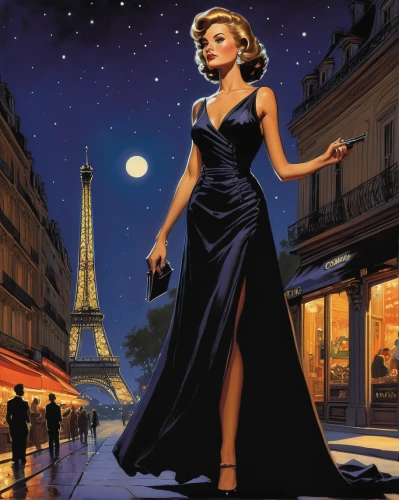 universal exhibition of paris,paris clip art,cigarette girl,evening dress,paris cafe,connie stevens - female,lady of the night,paris,femme fatale,cd cover,gena rolands-hollywood,marylin monroe,queen of the night,marilyn monroe,night scene,paris shops,the blonde in the river,marylyn monroe - female,french digital background,art deco woman,Illustration,American Style,American Style 07