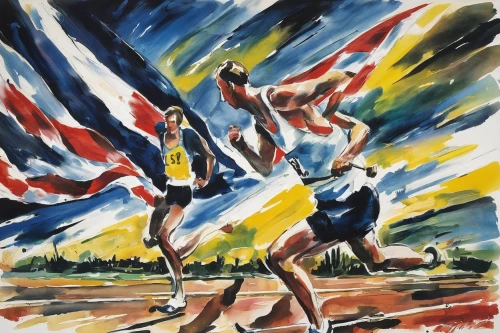 modern pentathlon,flagman,olympic,long-distance running,olympic summer games,female runner,orienteering,middle-distance running,ultramarathon,4 × 400 metres relay,cross country running,olympics,racewalking,olympic games,cross country,nordic combined,usain bolt,summer olympics,athletics,the sports of the olympic,Art,Artistic Painting,Artistic Painting 37